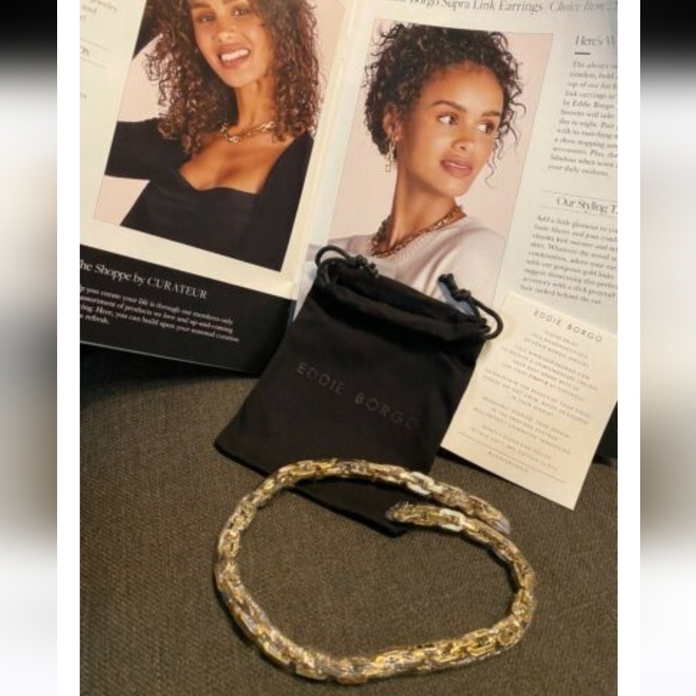 Eddie Borgo Supra Link Necklace -17 Inch Length. - Picture 7 of 12